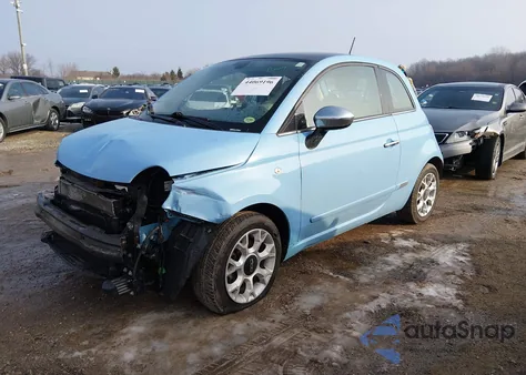 2017 Fiat 500 Lounge z USA, uszkodzony, nr VIN 3C3CFFCR4HT530273